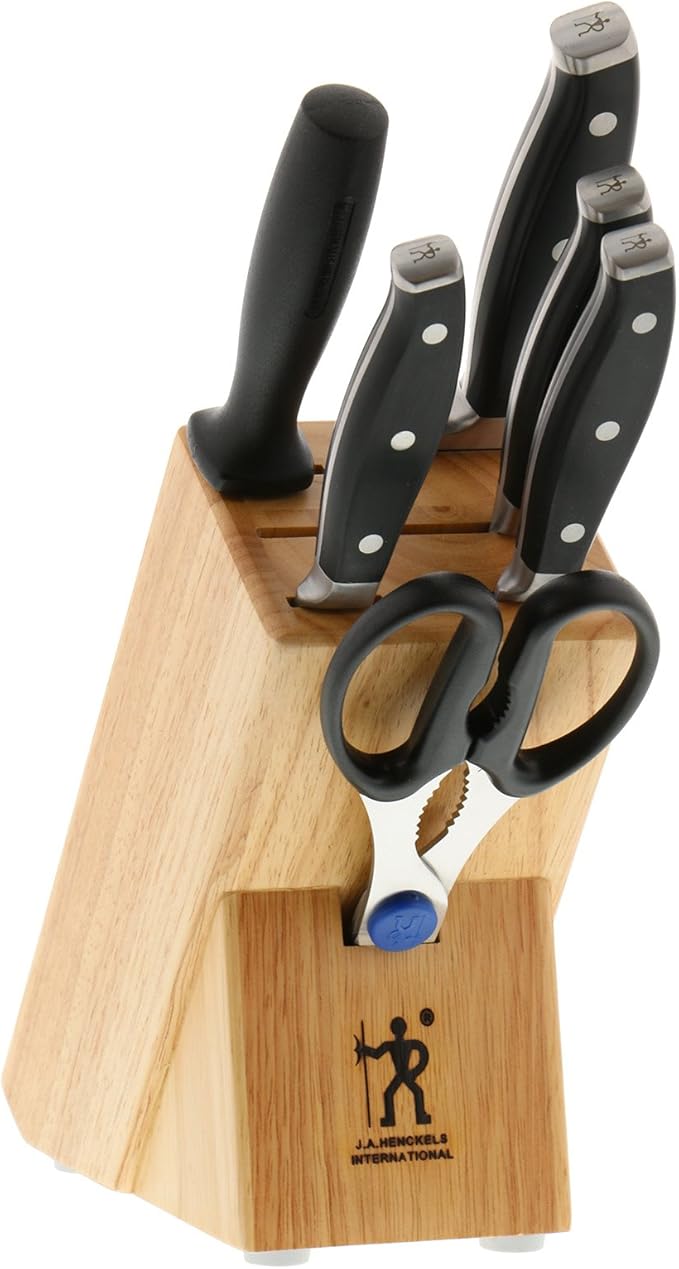 HENCKELS Forged Premio 7-Piece Block Knife Set