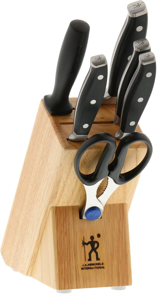 HENCKELS Forged Premio 7-Piece Block Knife Set