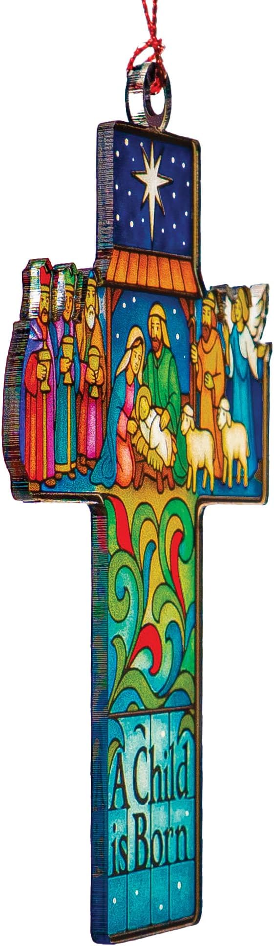 Cross Christmas Ornaments - Christian Christmas Decor - Cross Ornaments for Christmas Tree - Religious Christmas Ornaments - Christian Christmas Ornaments - Nativity Christmass Ornament