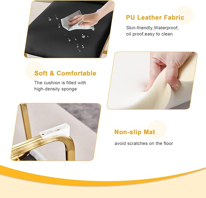 36" Round Glass Dining Table Set for 4 With Stainless Steel Leg, Small Kitchen Table With Cushion Chairs, 5 Piece Space Saving Set