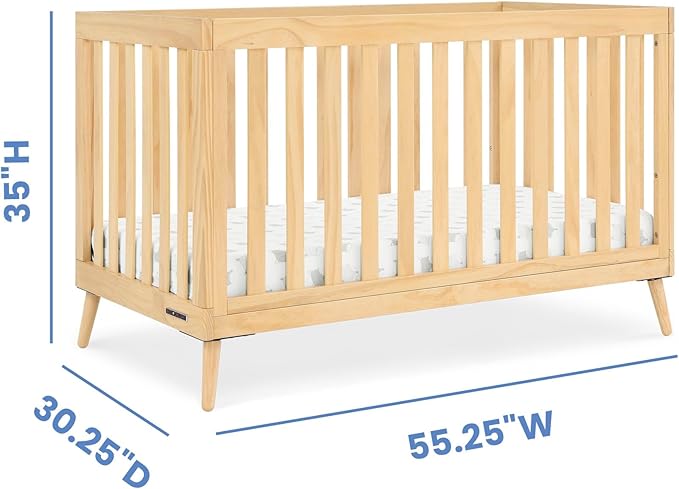 Delta Children Essex 4-in-1 Convertible Crib Greenguard Gold Certified, Natural