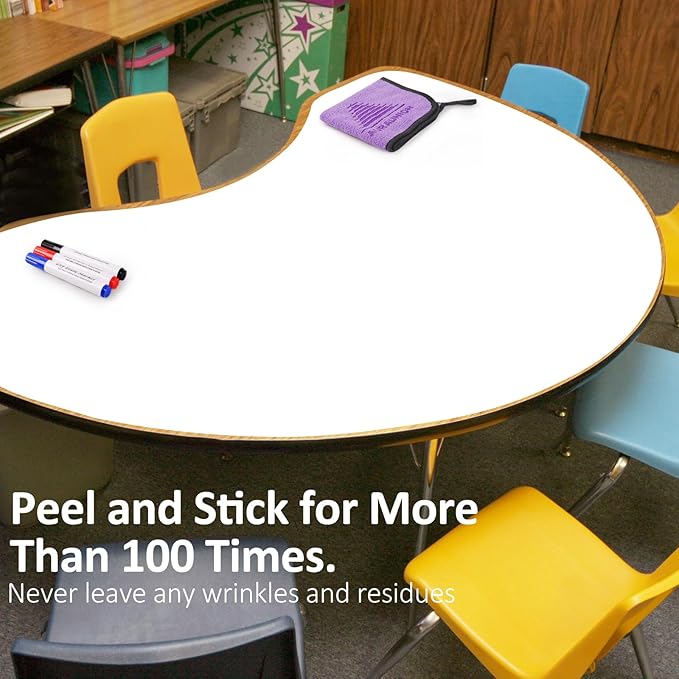 Dry Erase White Board Sticker for Wall (96 × 46)