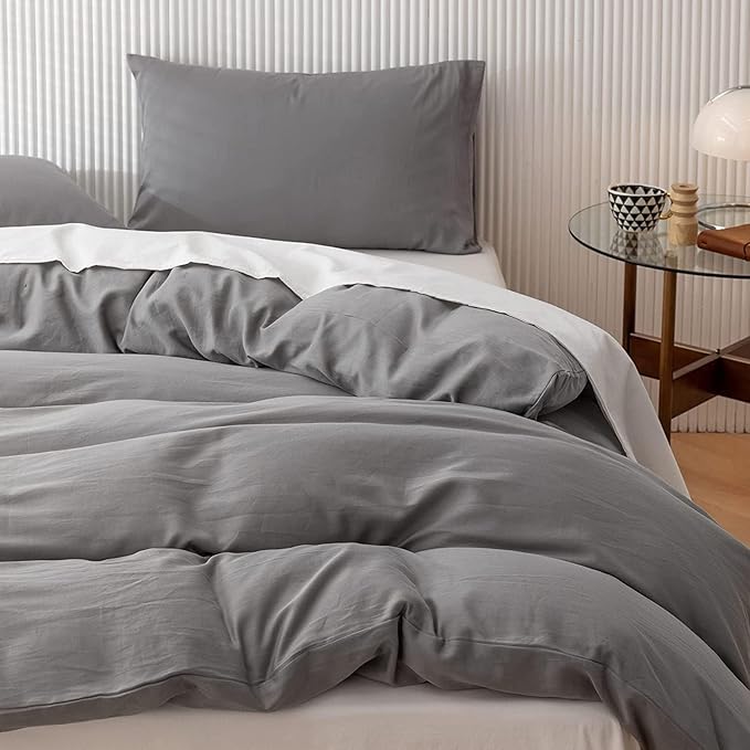 Oversized King Duvet Cover 1000 Thread Count 100% Egyptian Cotton Luxury Hotel Quality Quilt Cover & Pillow Sham - 5 Piece All Season Duvet Cover Set with Zipper Closure, 6 Corner Ties