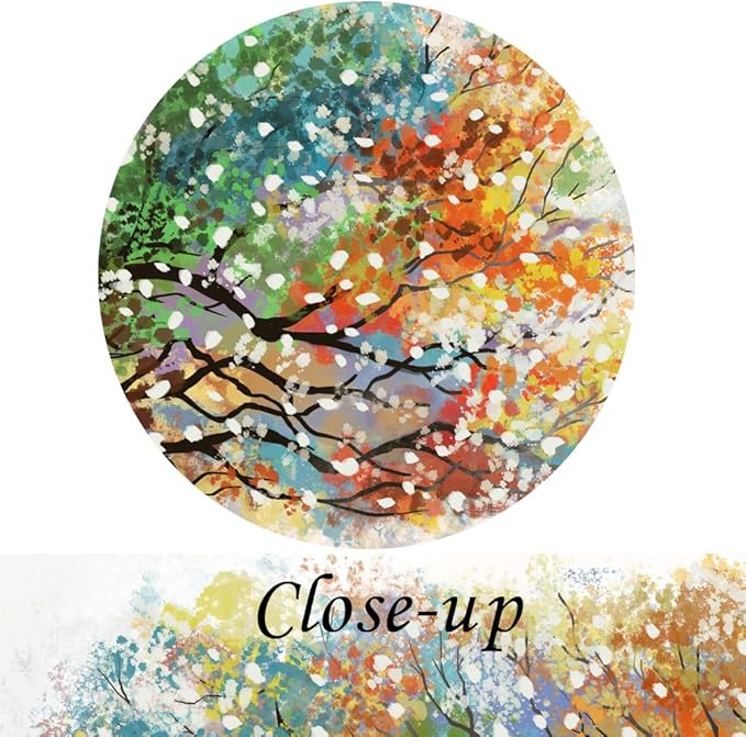 KREATIVE ARTS Large Living Room Wall Decor Abstract Canvas Wall Art Colorful Trees Landscape Painting Picture Giclee Print Framed Artwork Modern Home Bedroom Wall Decoration Ready to Hang 20x40inch