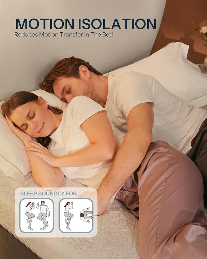 King Size Mattress, 8 Inch Cooling Gel Memory Foam Mattress, Motion Isolation in Made in USA Mattresses in a Box, Fiberglass Free, Medium Firm, Pressure Relief, CertiPUR-US Certified, CY-8-K