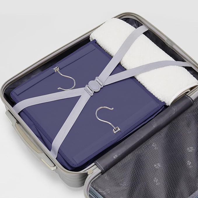 YOUDENOVA Hanging Closet Organizer, 6-Shelf Closet Hanging Storage Shelves, Purple