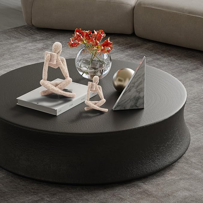 Bookshelf Decor, Reading Thinker Sculpture Figurine, Coffee Table Decor, Entry Way Table Home Decor, Decorative Statue for Living Room, Office, Bedroom, Gift