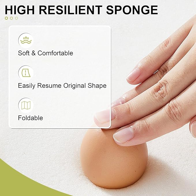 Crestlive Products Chaise Lounge Cushions Set of 2, Outdoor Cushions for Patio Furniture, Water Resistant Lounge Chair Cushion for Pool, Deck, Lawn, 72''L x 21''W, Green White Stripe