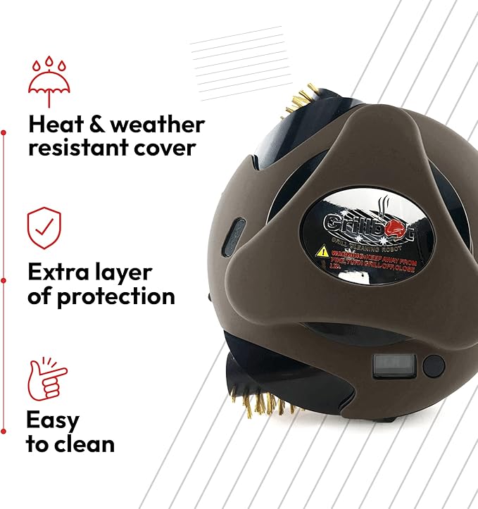 Grillbot Silicone Covers, Ultimate Protection for Your Robotic Grill Cleaner - Durable, Heat & Weather Proof, Easy-to-Use Grillbot Skin