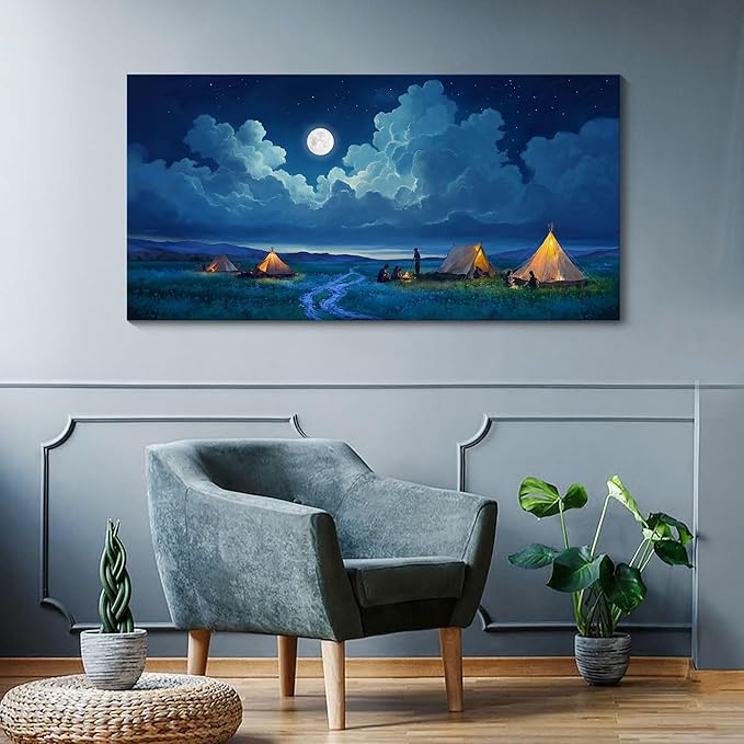 YDYSUNE Landscape Wall Art - Nature Artwork for Walls - Scenery Canvas Wall Art - Forest Painting for Living Room - Rustic Farmhouse Decor - Wall Pictures for Bedroom 24×48IN