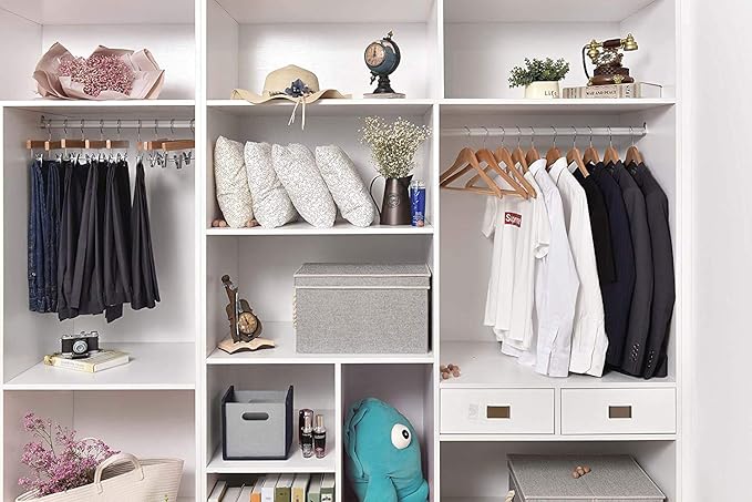 Quality Wooden Hangers - Slightly Curved Hanger 30-Pack Sets - Solid Wood Coat Hangers with Stylish Chrome Hooks - Heavy-Duty Clothes, Jacket, Shirt, Pants, Suit Hangers (Natural, 30), 17.5 inch