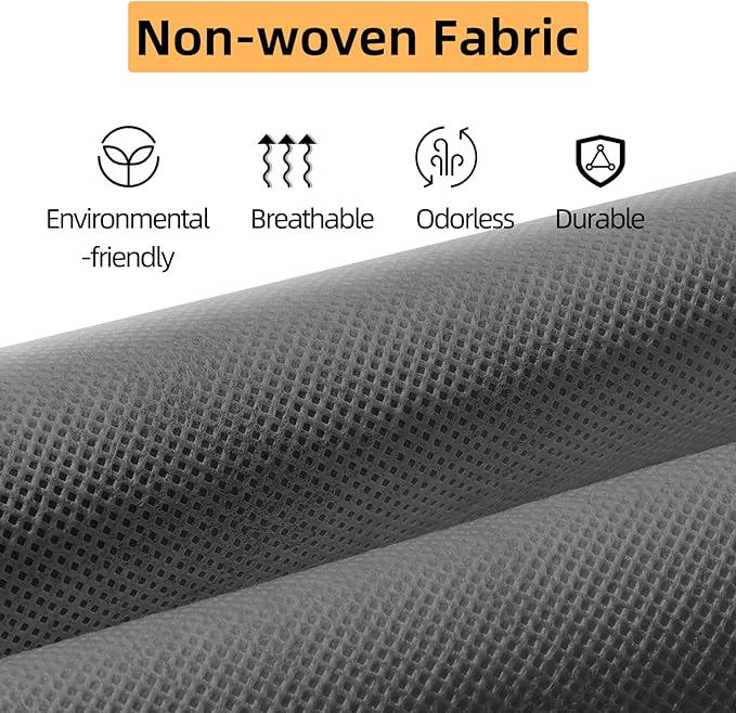 2 Packs Hanging Closet Organizer Storage, 6-Shelf Hanging Shelves for Closet, Closet Clothes Organizer and Storage with Side Pockets, Grey