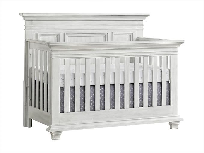 Oxford Baby Weston 4-in-1 Convertible Crib, Vintage White, GreenGuard Gold Certified