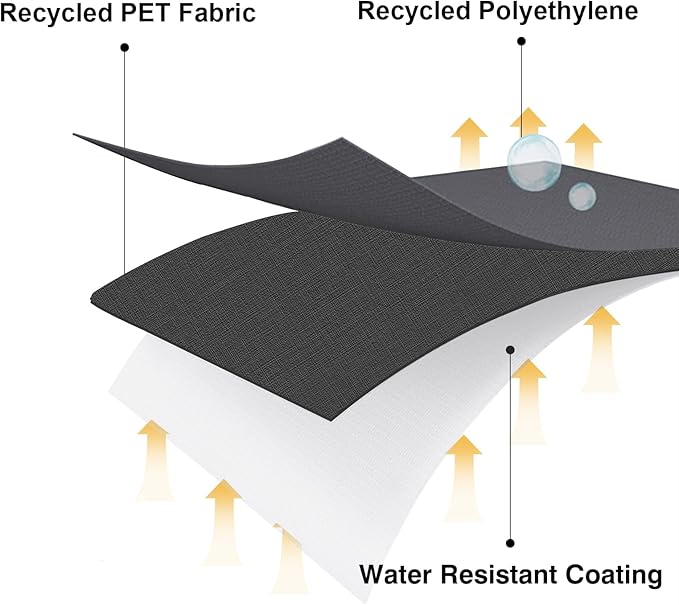 RPET Frabric Cover for Flat Griddle Cover, Black；Fit Slate 30" griddles