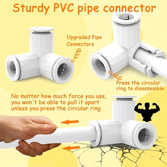 Stuffed Animal Storage Zoo Organizer, PVC Stuffy Toy Zoo Holder, 58'' Tall Vertical Plush Organizer, Large Stuffed Toy Cage for Nursery and Playroom