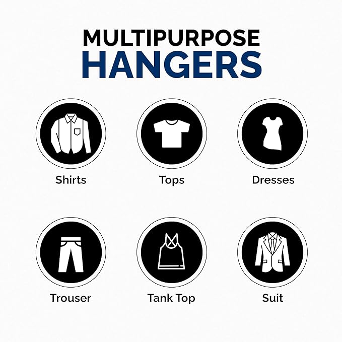 Ultra Heavy Duty Plastic Hangers, Made in USA, White Heavy Weight Hanger, 28 Pack