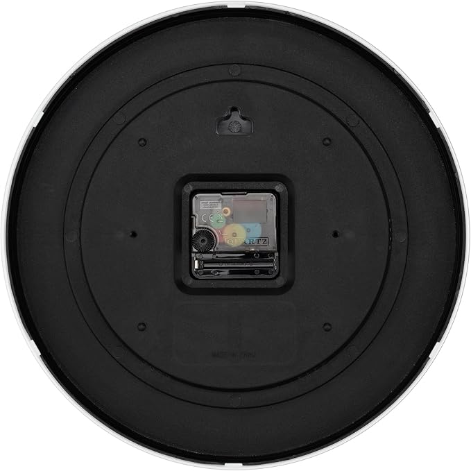 Foxtop Learning Clock for Kids - Telling Time Teaching Clock 12 Inch Silent Non-Ticking Battery Operated Analog Kids Wall Clock for Kids Room Playroom Nursery Classroom School (White)