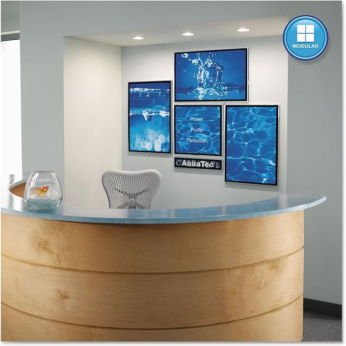 Quartet Matrix Modular Magnetic Whiteboard, 23" x 16", Includes Tray and Marker, Silver Aluminum Frame (M2316)