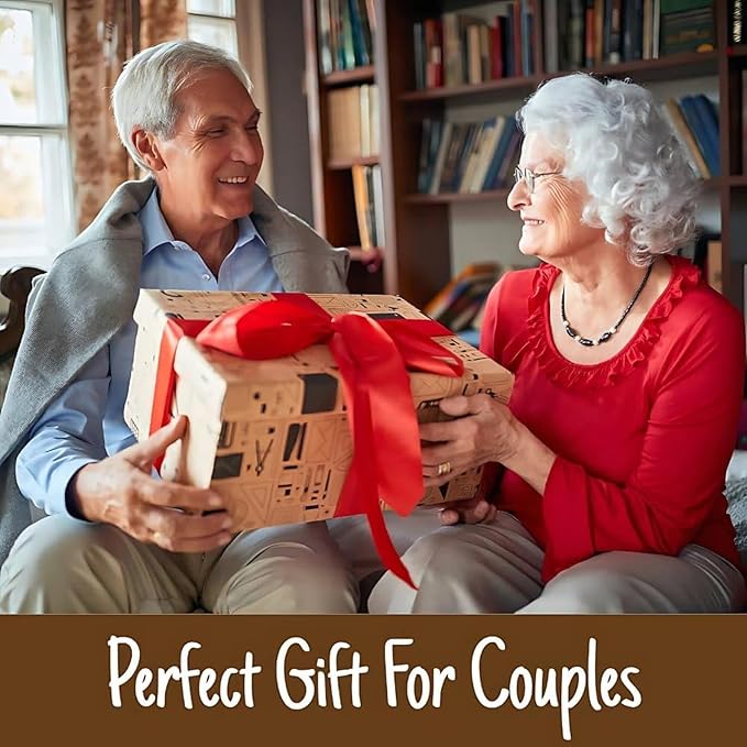 Custom Growing Old Together Christmas Decor, Personalized Couple on Bench Wooden Plaque, Heartfelt Gift for Parents or Grandparents, Romantic Holiday Keepsake for Him and Her