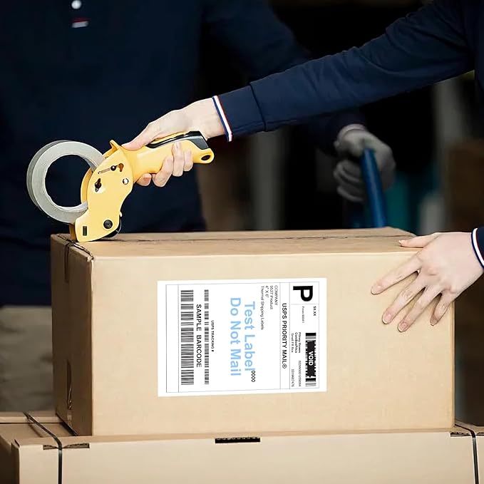 9527 Product 4" x 6" Direct Thermal Shipping Labels for Zebra 2844 ZP-450 ZP-500 ZP-505 Thermal Printers,Blank Direct Thermal Labels 8 Rolls 3600 Labels, 450 Labels/Roll 1" Core