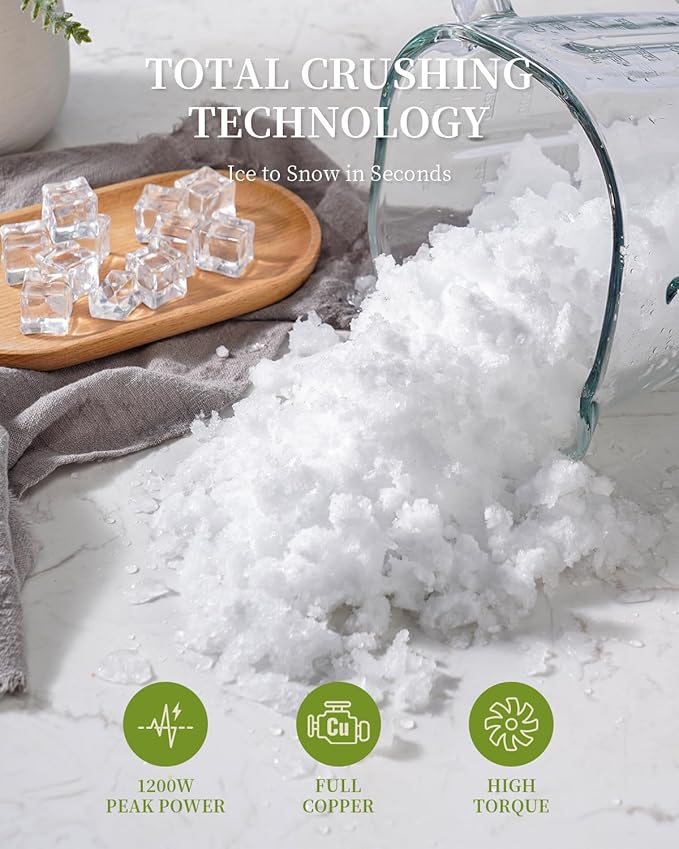 1200W Professional Smoothie Blender for Shakes, 52oz Glass Jar, Ice Crush, Puree, 9-Speed Touchscreen with Pulse & 7 Functions, Black