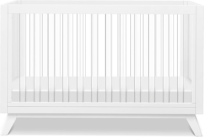DaVinci Otto 3-in-1 Convertible Crib in White with Acrylic Slats, Greenguard Gold Certified