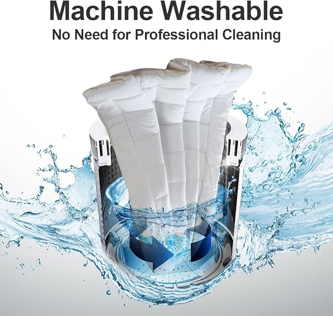 EASELAND California King Mattress Pad Pillow Top Mattress Cover Quilted Fitted Mattress Protector Long Cotton Top 8-21" Deep Pocket Cooling Mattress Topper (72x84 Inches, White)