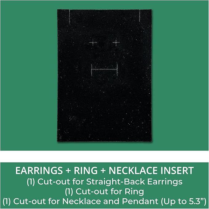 TheDisplayGuys - 12-Pack Cardboard Kraft Paper Jewelry Gift Boxes w. Velvet Padding - Earrings/Ring/Necklace - Matte Black - #53 (5.4" x 3.9" x 1.0")