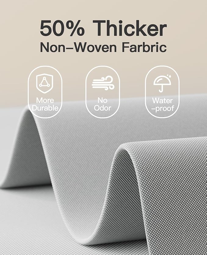 Pipishell Hanging Closet Organizer 6-Shelf, Hanging Shelves for Closet with 3 Removable Drawers & Side Pockets for Bedroom or Garment Rack, 12' x 12' x 43.3', Dark Gray