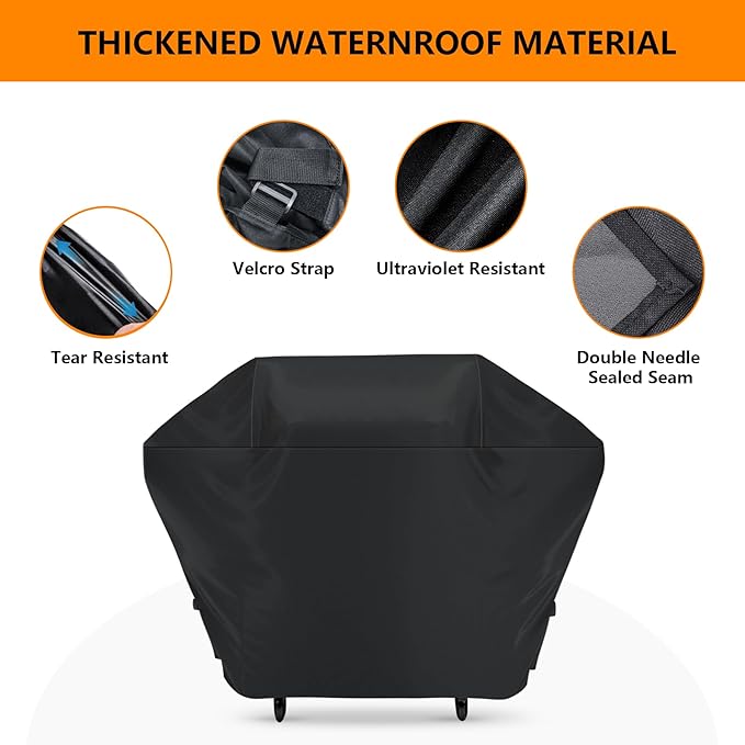 Outdoor Heavy Duty Waterproof Pellet Grill Cover for Ninja FlexFlame PG300 Series, XSKPGCVR Upgrades Premium Grill Cover Lightweight and Durable, UV and Water-Resistant Grill Accessories,Black