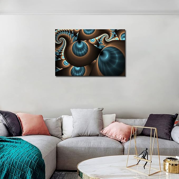 First Wall Art - Abstract Blue Brown Like Several Holes Wall Art Painting The Picture Print On Canvas Abstract Pictures for Home Decor Decoration Gift