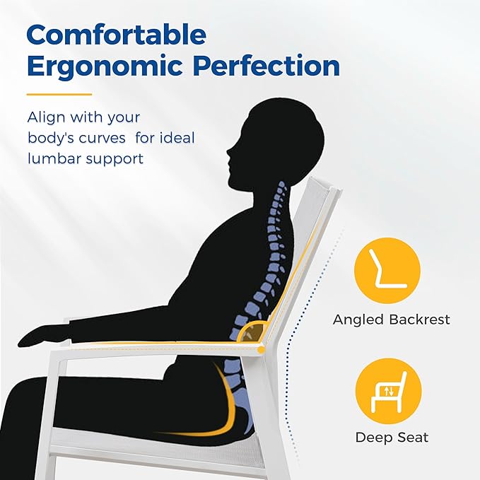 5 Piece Aluminum Outdoor Patio Dining Sets with Fully Assembled Dining Chair，91.3"L×39.4"W Expandable Patio Table and Chairs Set for 4, Stackable Chairs with Quick Drying Fabric, White