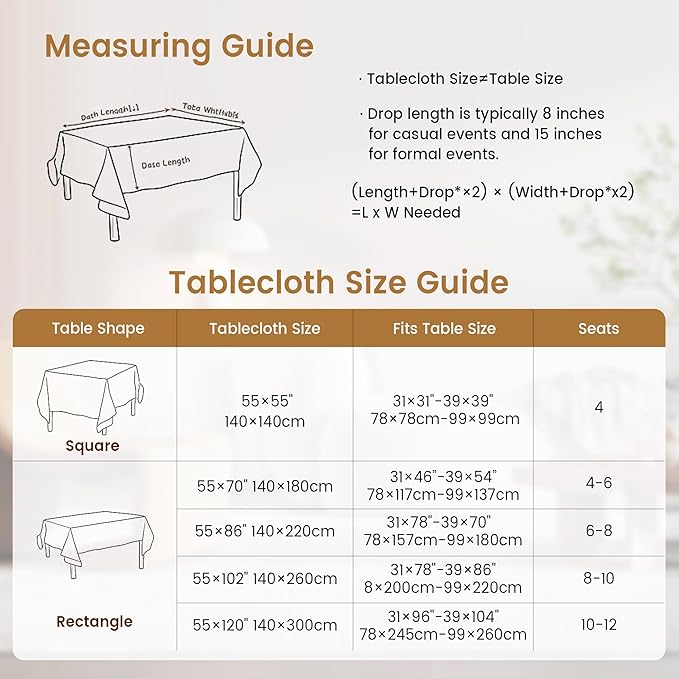 puredown® Plaid Rectangle Tablecloth, Waterproof Cotton Linen Tablecloth with Tassel, Rustic Farmhouse Table Cloths for Kitchen Dining Outdoor, 55"x70",4-6 Seats, Gray