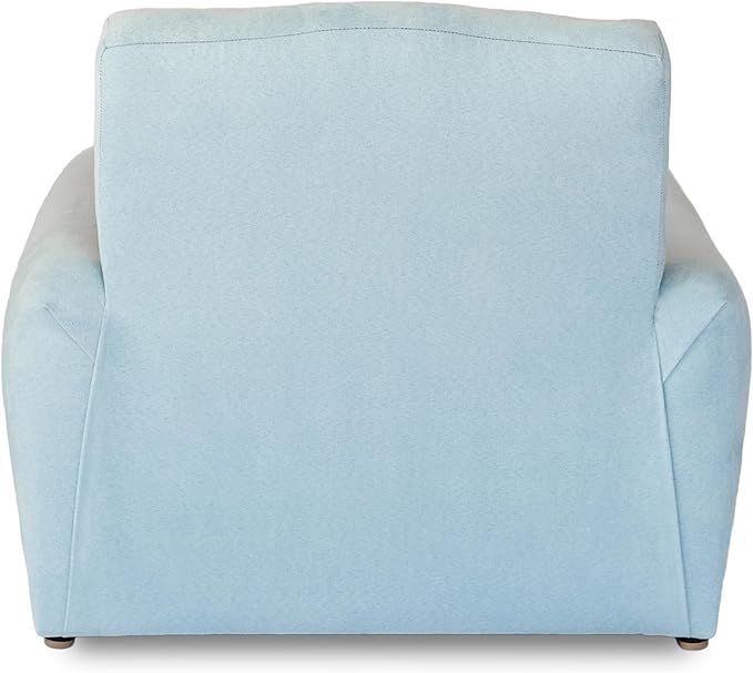 Kid Rocking Chair for Toddlers, Child Chair for Little Kids, Upholstered Toddler Armchair for Children, Comfy and Cute Little Kid Chairs (Rockers, Light Blue)