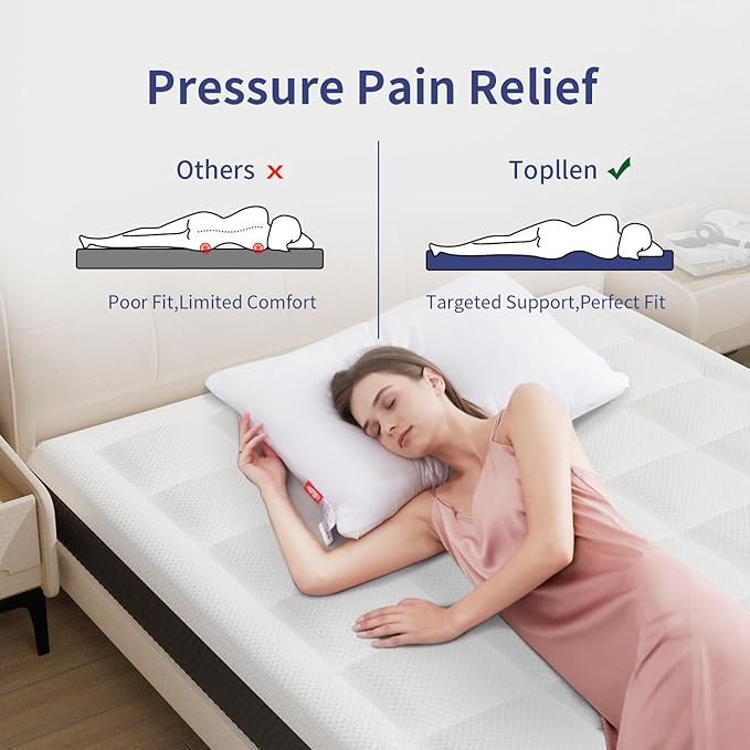 12 inch Queen Size Memory Foam Mattress in a Box – Cooling Gel‑Infused Foam, Pressure‑Relief Comfort, Fiberglass-Free, CertiPUR‑US® Certified