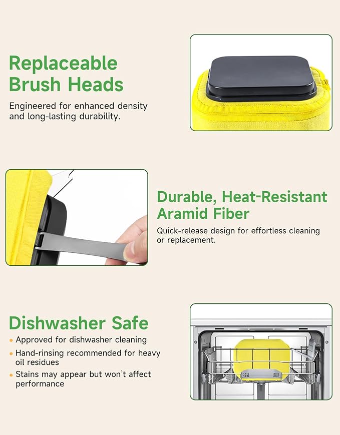 Grill Brush Cleaning BBQ Outdoor: GEEKHOM Bristle-Free Steam Scraper for Cast Iron/Stainless Grates - Perfect for Game Day, Camping & Family BBQ