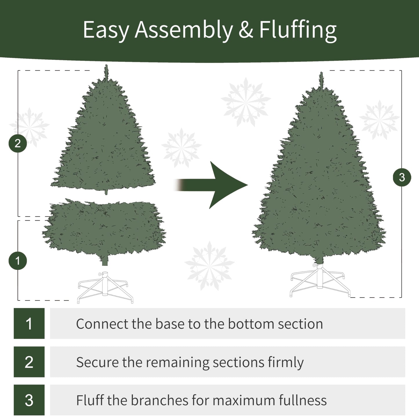 Puleo International 4.5ft Pre-Lit Slim Fraser Fir Christmas Tree with 483 Clear Lights, 150 Realistic Dense Branch Tips, Easy Setup Artificial Trees with Sturdy Metal Stand