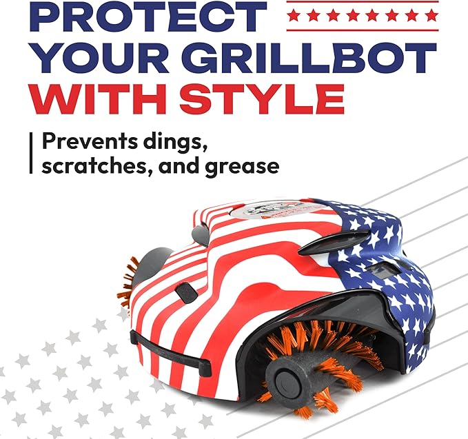 Grillbot Silicone Covers, Ultimate Protection for Your Robotic Grill Cleaner - Durable, Heat & Weather Proof, Easy-to-Use Grillbot Skin