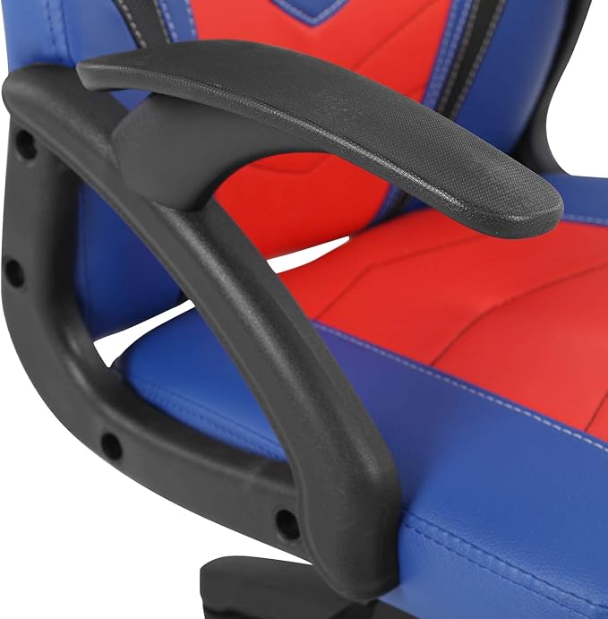 Modern-Depo Gaming Chair for Teenagers Juniors, High Back Ergonomic Swivel Racing Computer Chair, Height Adjustable Students Computer Chair, Blue