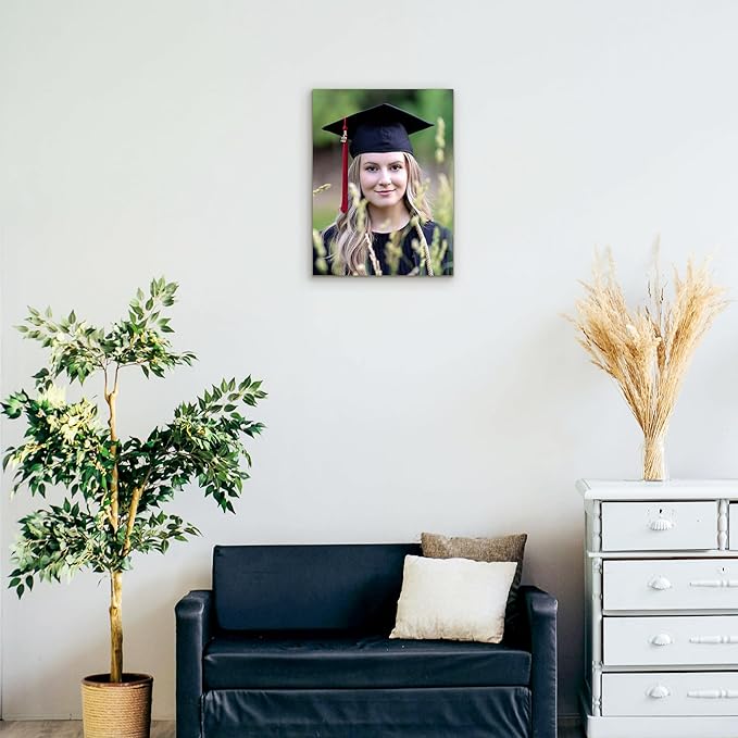 Custom Graduation Canvas Prints with Your Photos,Graduation Decorations, Personalized Graduation Canvas Wall Art Gifts Idea for Daughter, Son, Sibling or Friend (6" X 8")
