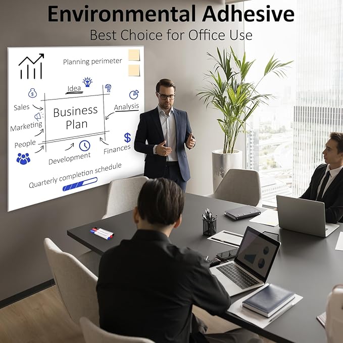 Dry Erase White Board Sticker for Wall (49 × 35)