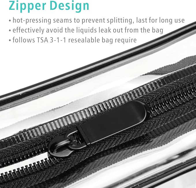 F-color Hanging Shower Caddy Portable with Clear Makeup Bag - College Dorm Essentials for Guys with Hooks Black, TSA Approved Toiletry Bag for Travel Size, Black