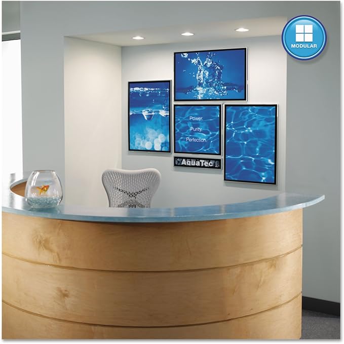 Quartet Matrix Modular Magnetic Whiteboard, 16" x 16", Includes Tray and Marker, Silver Aluminum Frame (M1616)