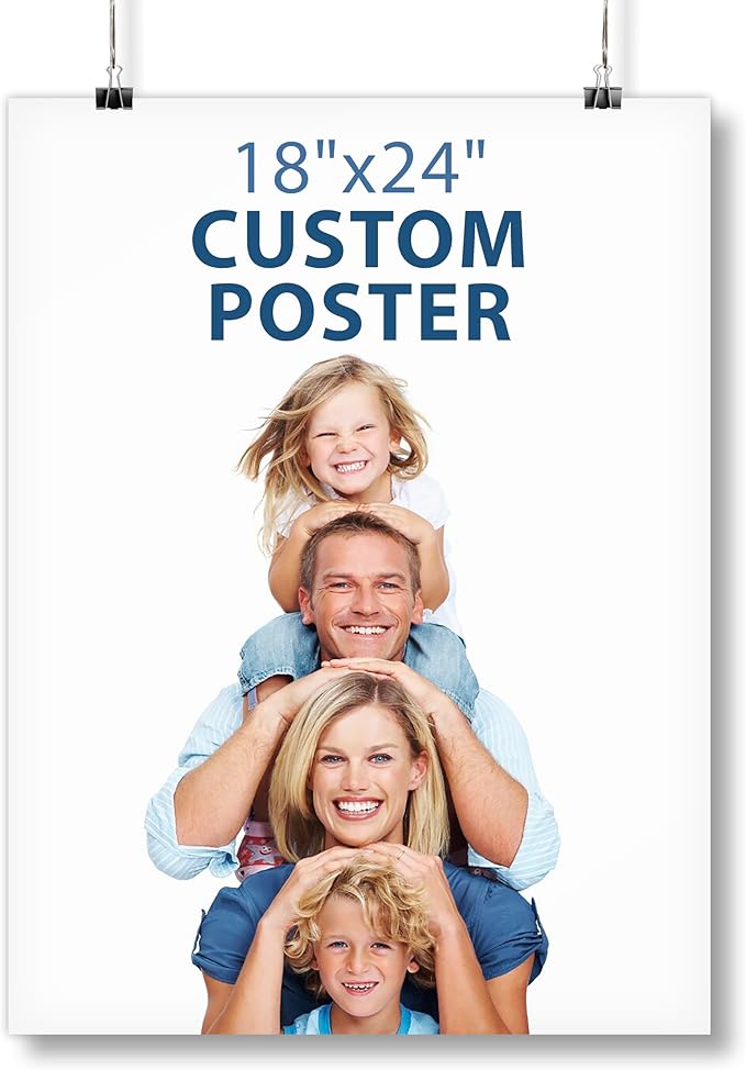 Smile Art Design Custom Poster Print, Personalized Photo to Poster Printing, Photo Print Gift Wall Art Prints, Upload Your Image/Photo - 18x24 inches