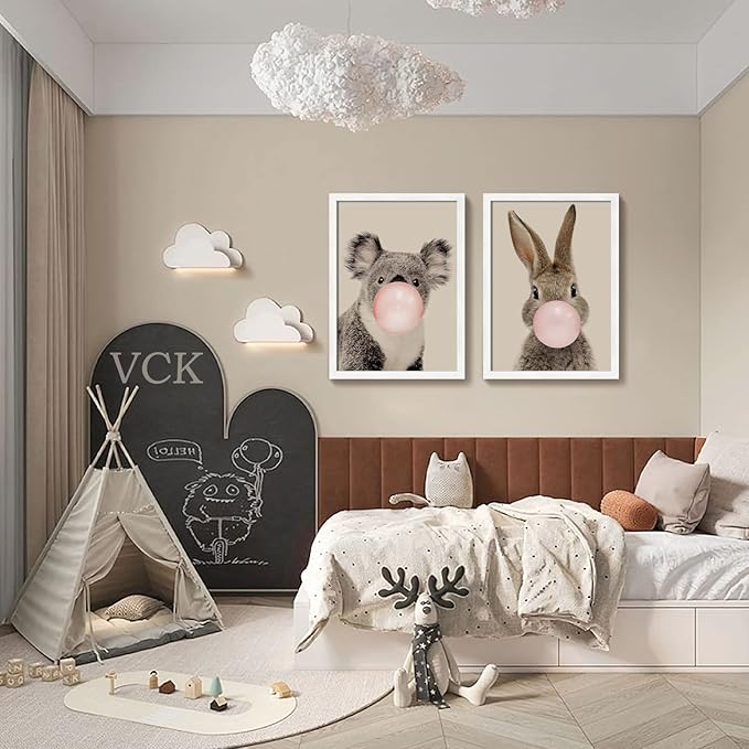 VCK 20x28 Picture Frame Set of 4 - White, Gallery-Quality Wood Poster Frames, 1.1-Inch Wide Border, Polished Plexiglass, Vertical or Horizontal Wall Display for Photo/Art/Prints, White