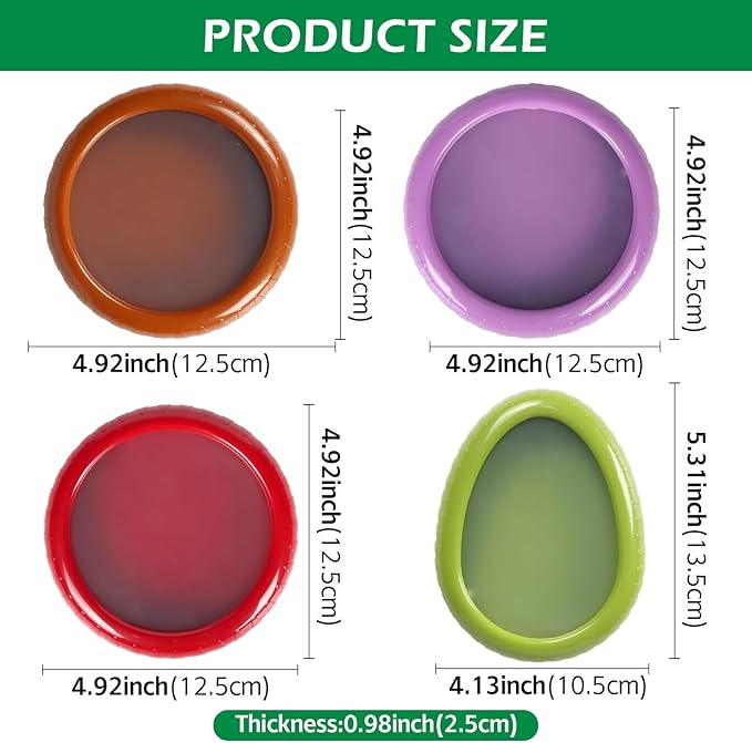 Avocado Saver and Onion Storage 4 Set - Reusable refrigerator fruit storage containers - is the storage Apples, Tomatoes, Tomato,Garlic for Ideal