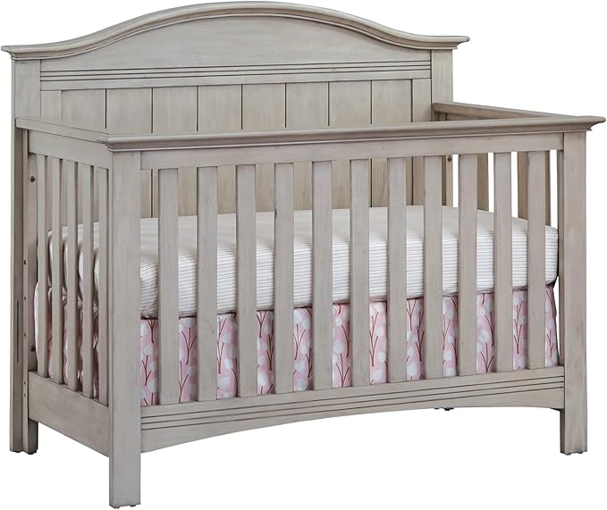 Soho Baby Chandler Premium 4-in-1 Convertible Crib, Stone Wash, GreenGuard Gold Certified