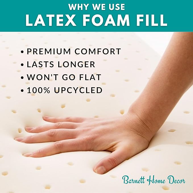 Barnett Home Decor Ticking Stripe Black Dining Chair Pad with Ties - 17" x 15" Size Small Chair Cushion - Latex Foam Fill - Machine Washable, Reversible, 100% Cotton, Made in USA