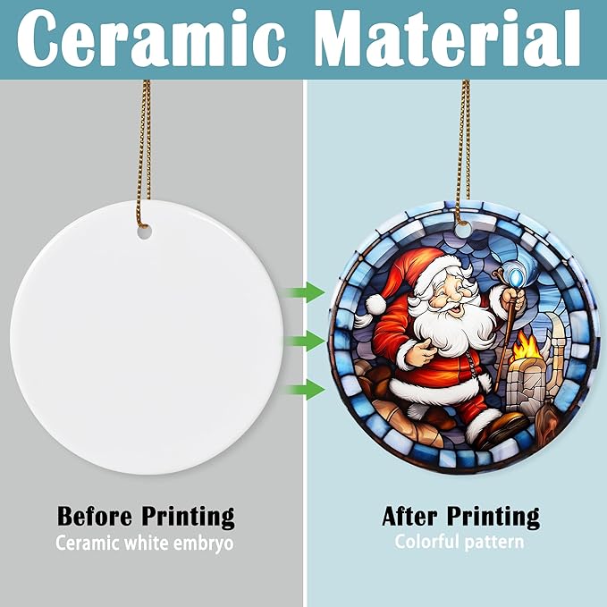 Christmas Ornament, Santa Claus Ornament, Christmas Decorations for Tree, Heirloom Keepsake, Gift Idea