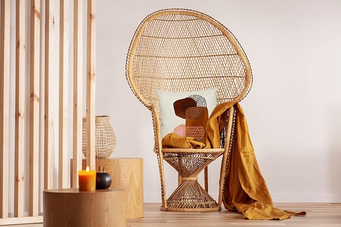 Jartinle Burnt Orange Abstract Throw Pillow Covers 20x20 Set of 4 Boho Geometric Pillow Covers Accent Minimalist for Couch Outdoor Decor